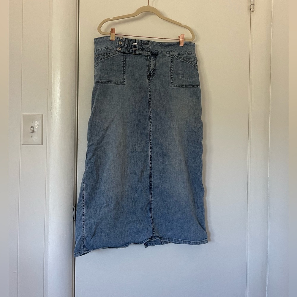 Denim Maxi Skirt
